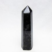 モリオン 純天然 黒水晶 六角柱 [t401-5155]