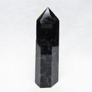 モリオン 純天然 黒水晶 六角柱 [t401-5157]