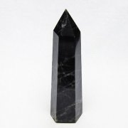 モリオン 純天然 黒水晶 六角柱 [t401-5163]