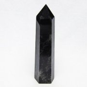 モリオン 純天然 黒水晶 六角柱 [t401-5174]