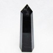 モリオン 純天然 黒水晶 六角柱 [t401-5176]