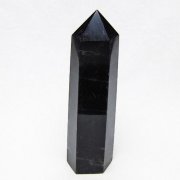 モリオン 純天然 黒水晶 六角柱 [t401-5177]