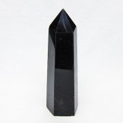 モリオン 純天然 黒水晶 六角柱 [t401-5183]