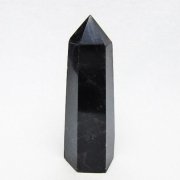 モリオン 純天然 黒水晶 六角柱 [t401-5192]