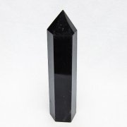 モリオン 純天然 黒水晶 六角柱 [t401-5205]
