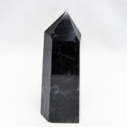 モリオン 純天然 黒水晶 六角柱 [t401-5305]