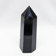 モリオン 純天然 黒水晶 六角柱 [t401-5329]