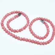 インカローズ ロードクロサイト ネックレス 5mm [t423-1837]