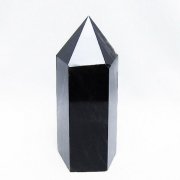 モリオン 純天然 黒水晶 六角柱 [t43-8440]