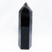 モリオン 純天然 黒水晶 六角柱 [t43-8460]