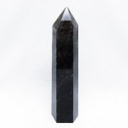 モリオン 純天然 黒水晶 六角柱 [t43-8584]