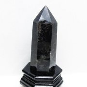 モリオン 純天然 黒水晶 六角柱 [t43-8639]