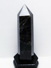 1.5Kg モリオン 純天然 黒水晶 六角柱 [t43-8909]