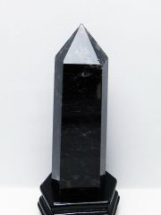 1.6Kg モリオン 純天然 黒水晶 六角柱 [t43-8922]