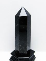モリオン 純天然 黒水晶 六角柱 [t43-8939]