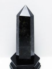 モリオン 純天然 黒水晶 六角柱 [t43-8942]