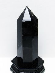 モリオン 純天然 黒水晶 六角柱 [t43-8944]