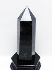 モリオン 純天然 黒水晶 六角柱 [t43-8948]