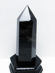 モリオン 純天然 黒水晶 六角柱 [t43-8951]