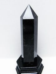モリオン 純天然 黒水晶 六角柱 [t43-8959]