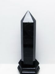 1.9Kg モリオン 純天然 黒水晶 六角柱 [t43-8999]