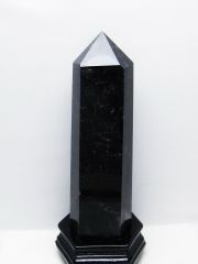 3Kg モリオン 純天然 黒水晶 六角柱 [t43-9002]