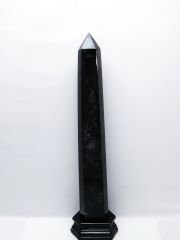1.8Kg モリオン 純天然 黒水晶 六角柱 [t43-9021]
