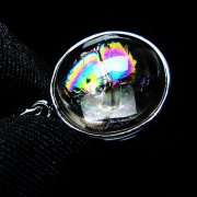 アイリスクォーツ 虹入り レインボー水晶 ペンダント [t436-3122]