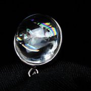 アイリスクォーツ 虹入り レインボー水晶 ペンダント [t436-3131]