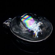 アイリスクォーツ 虹入り レインボー水晶 ペンダント [t436-3196]