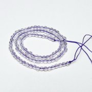 アメジスト 一連 4mm ビーズ [t438-5612]