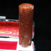 赤針タイチンルチル 印材　※別途料金で篆刻可能 18mm [T44-590]