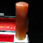 赤針タイチンルチル 印材　※別途料金で篆刻可能 18mm [T44-592]