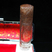 赤針タイチンルチル 印材　※別途料金で篆刻可能 15mm [T44-593]