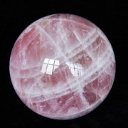 ローズクォーツ 玉台付 スター ローズクォーツ 丸玉 77mm AAA 台座付き マダガスカル産