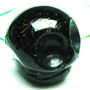 ブルータイガーアイ※青虎目石 ドクロ 置物[T464-259]