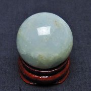 アクアマリン 丸玉 25mm [t465-663]