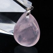 ローズクォーツ ペンダント [T467-4048]