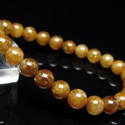 ゴールドタイチンルチル ブレスレット 8mm [t473-5033]