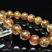 ゴールドタイチンルチル ブレスレット 11mm [t473-5101]