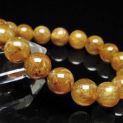ゴールドタイチンルチル ブレスレット 13mm [t473-5135]