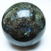 ラブラドライト 丸玉 64mm [T484-2525]