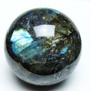 ブラックエレスチャルクォーツ 骸骨水晶 ブレスレット 14mm [t124-4938]