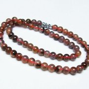 ストロベリークォーツ ネックレス 6mm [T489-1458]