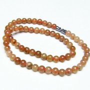 ストロベリークォーツ ネックレス  6mm [T489-1520]