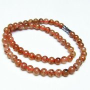 ストロベリークォーツ ネックレス 6mm [T489-1567]