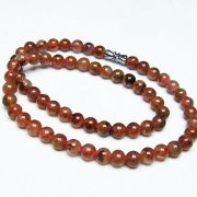 ストロベリークォーツ ネックレス 6mm [T489-1591]