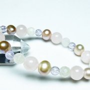 真珠 パール ミックスビーズ ブレスレット 6mm [T491-1630]