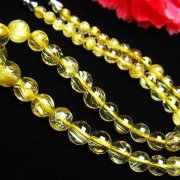 ゴールドタイチンルチル ネックレス 5mm [T498-229]
