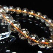 ガーデン水晶 ルチル入り ブレスレット 9mm [t50-10268]